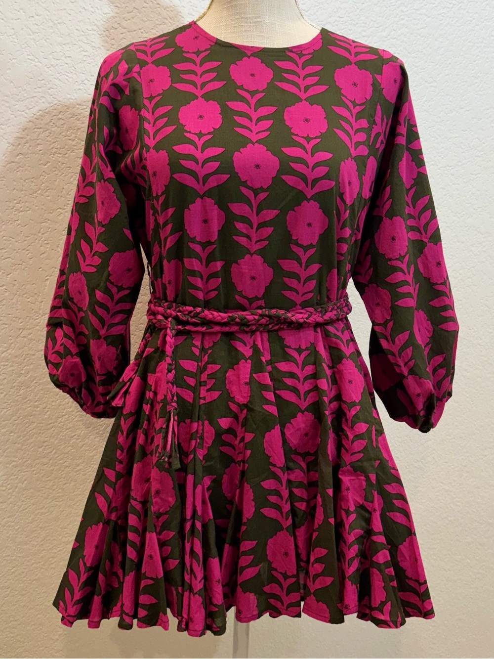 J MARIE Big Girls Kenna Rope Belted Dress. Size 12 . NEW !!